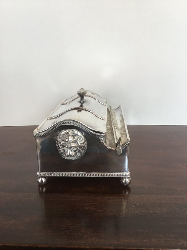 Image of Antique Desk Box Inkstand