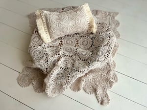 Image of Taupe Vintage Lace Set