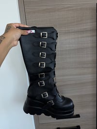 black platform boots (sz 8)