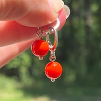 Image 1 of silver-lucky earrings
