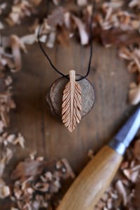 Image 1 of Feather— Pendant Necklace 