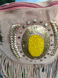 Image 3 of Dolly Bumbag suede fringe tassles Tan