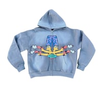 Image 1 of Twin Marge Zip Up Hoodie.            
