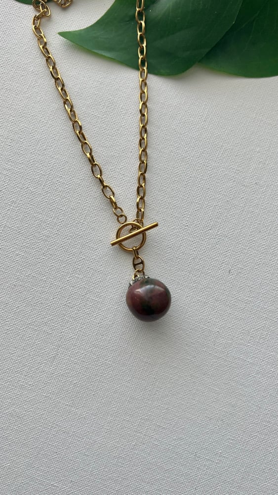 Image of MARSALA • Agate Crystal Necklace