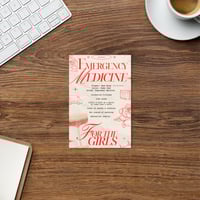 4x6in EMERGENCY MEDICINE MINI POSTER - FOR THE GIRLS