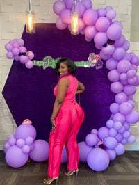 Image 3 of Pink Joy Tassel Jogger Set