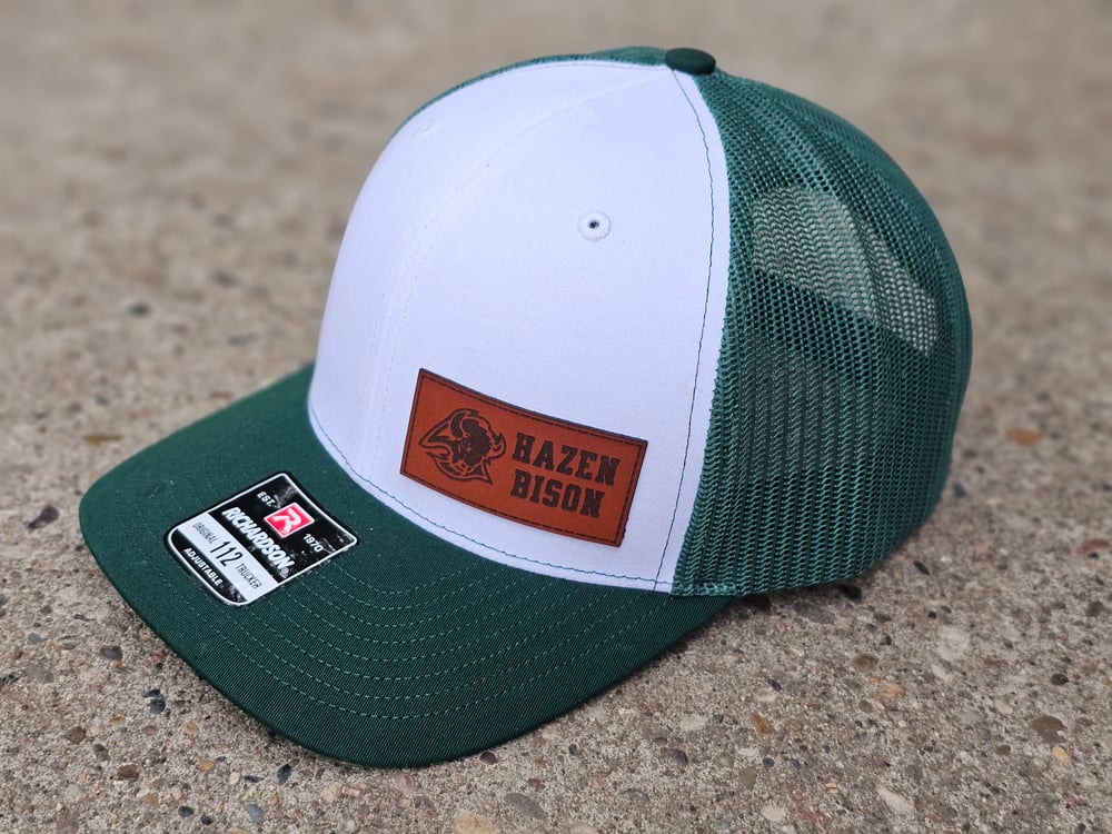 Hazen Bison Side Leather Patch R112 Hat