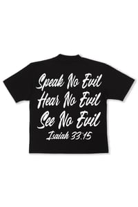 Image 2 of Isaiah 33:15 Tee (Raven)