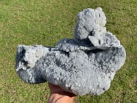 Image 1 of Large UV Calcite On Druzy Quartz Statement Piece #1924