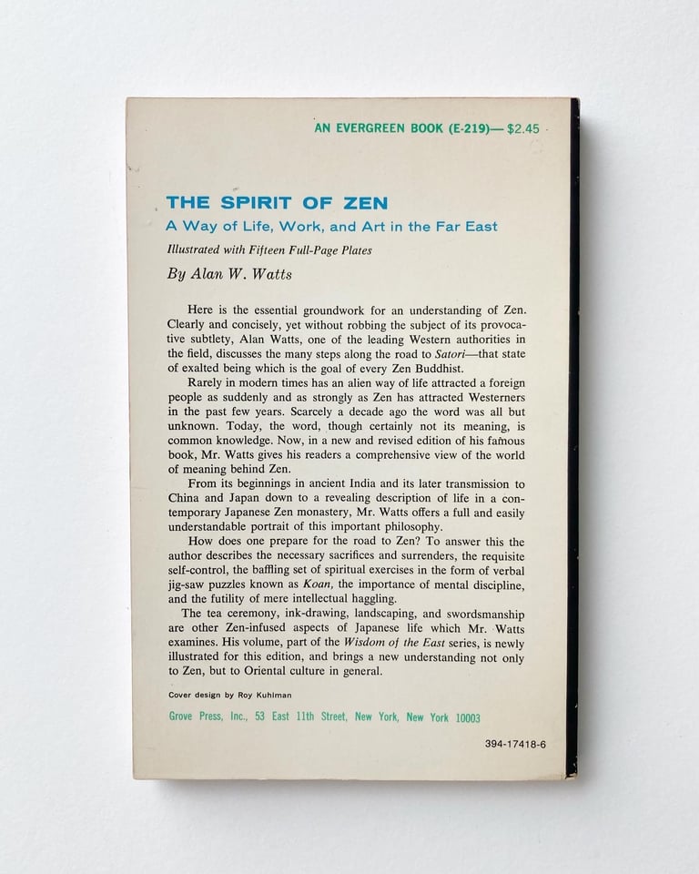 The Spirit of Zen: A Way of Life, Work and Art in the Far East Image 2