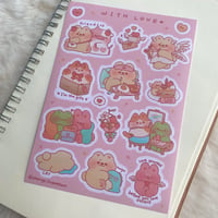 Image 2 of With Love Sticker Sheet