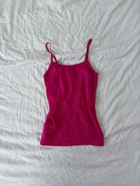 Image 1 of 00s Hot pink tank top // S 