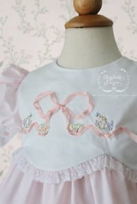 Image 1 of 12mo Silk Ribbon + Bunny Heirloom Bubble 