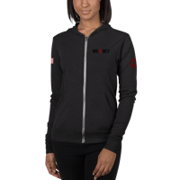 Image 1 of USA DISOBEY UNISEX ZIP-UP HOODIE