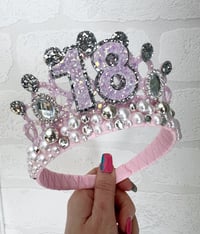 Image 3 of Pink & Silver Birthday Tiara