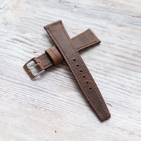 Image 3 of Corfam Style Horween Derby - Nut brown