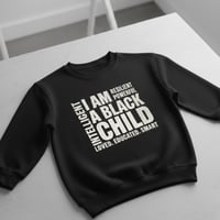 Image 1 of “I am a BLACK child!” - CHILDREN’S Crewneck Sweater