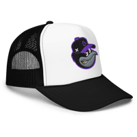 Image 4 of Tha O's "Bird Flu" Snapback Trucker (Purple Logo)