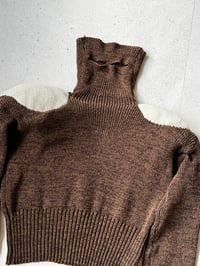 Image 4 of SWEATER CAGOULE BROWN
