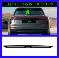 X1 Audi Q8 Brake Light Overlay Sticker - Multiple Designs