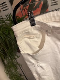 Image 2 of  Urban outfitters white distressed jeans
