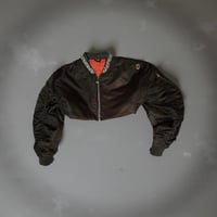 Image 1 of R Royal Cropped Bomber Jacket 