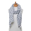 Gingham Scarf Duck Egg Blue Small Print