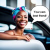 Artsy Head Wrap Queen Car Air Freshener