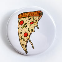 Image 1 of Pizza Slice Button Pin