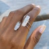 Swirly Quarts Ring