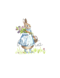 Image 1 of Easter egg hunting watercolor print