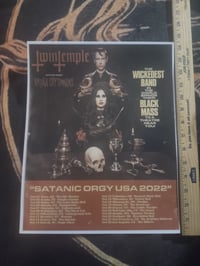 Twin Temple Tour Poster (reprint) 