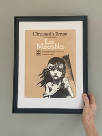 Image 6 of I Dreamed a Dream from Les Miserables, framed 1986 vintage sheet music