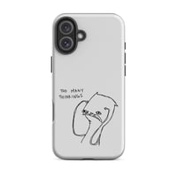 Image 10 of Tough Case for iPhone® Grey. too many thinking 