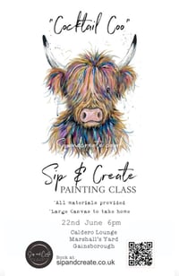 Image 2 of Highland Cow Painting Workshop at Gainsborough
