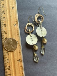 Image 5 of Opal resin earrings (pearls)