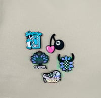 Thankful for Turquoise Croc charm set