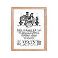 Image 5 of Rolex Christmas 1926 framed poster