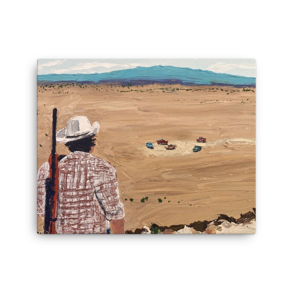 Image of No Country for Old Men (canvas print 16” x 20”)