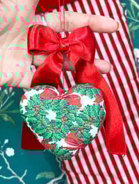 Image 4 of My Heart To Yours Ornament Vintage Wreath