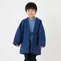 Image 1 of Kids Hanten Jacket/ Blue dots