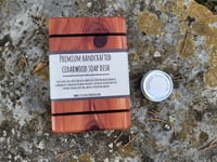 Image 1 of Handcrafted Cedarwood Soap Dish with Rubber Bumpers
