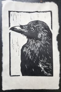 Image 1 of Raven Block Print