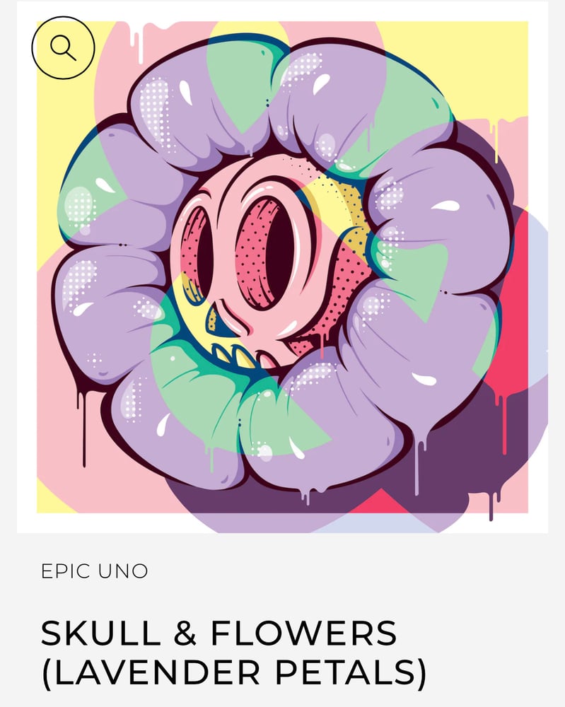 Image of Skull & Flores (Artist proofs) Framed