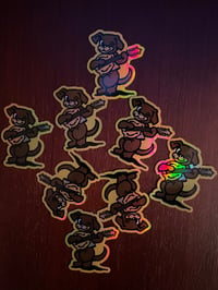 Image 2 of Small Holographic Dawg Sticker