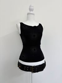 Image 1 of Vintage black spider top // S