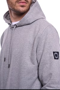 Image 2 of Chapman Hoodie in Grey Marl/ Black SMALL  ONLY