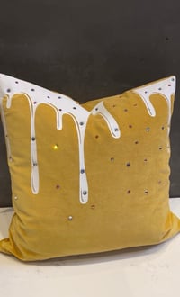 Image 2 of Swarovski Paint Drip Pillow (Ready To Ship!)