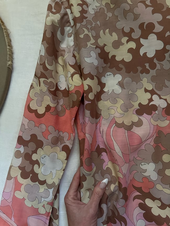 late 1960s Emilio PUCCI cotton blouse