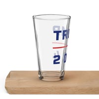 Image 2 of Trump 2024 Shaker 16 oz Pint Glass, Patriotic Gift